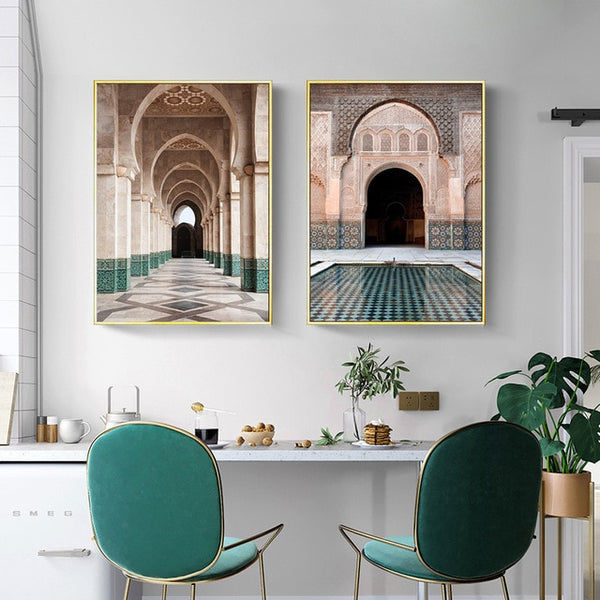Poster Moroccan Arch Islamic & Moroccan Architecture Canvases